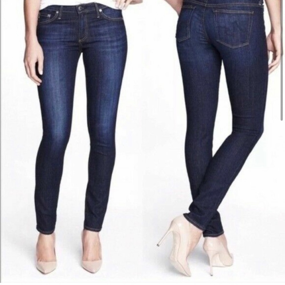 AG The Stilt Cigarette Leg Dark Wash Jeans Women’s Size 28